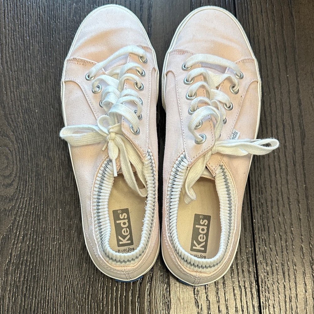 Keds Light Pink Lace-Up Shoes